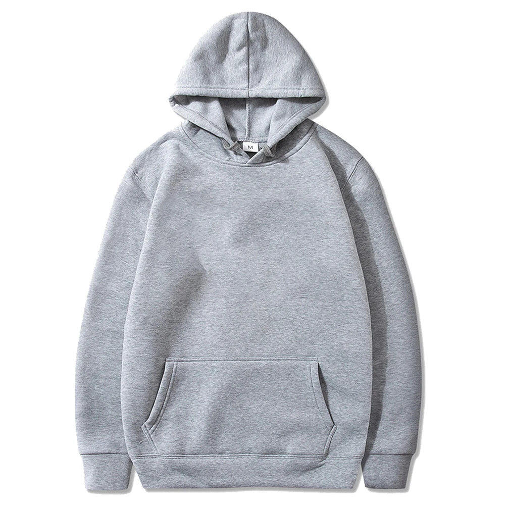 Spring Autumn Fashion Men's Women's Hoodie Casual Hoodies Pullovers Sweatshirts Men's Top Solid Color Hoodies Sweatshirt Male