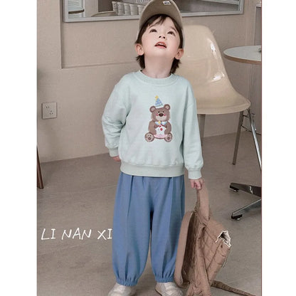 Kids Clothes Sets 2025 Autumn Winter Sport Suits for Boys Cartoon Sweatshirts+pants Tracksuits for Girls Toddler Outfits Sets