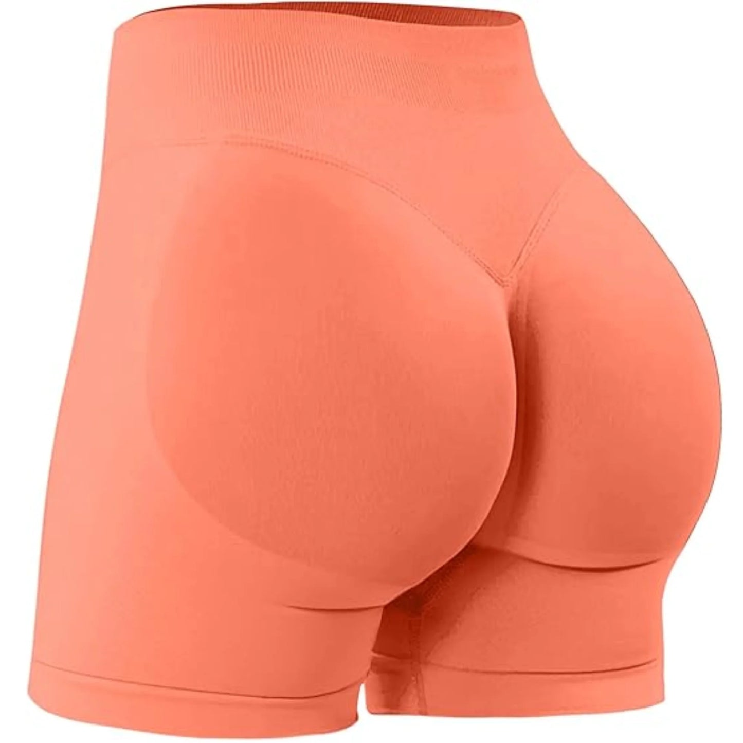 Summer High Waisted Yoga Shorts Fashionable and Sexy Running Fitness Pants Solid Color Yoga Leggings