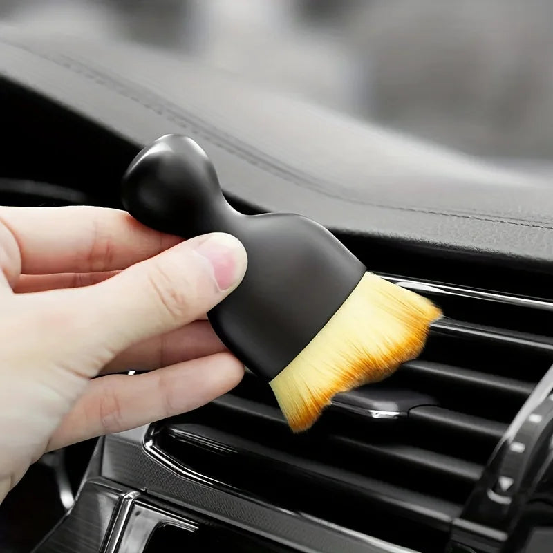2 Pcs Car Interior Dust Sweeping Soft Brush Car Washing Tool Multifunctional Keyboard Gap Car Dust Brush Cleaning Brush