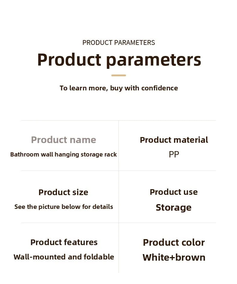 Bathroom Wall Cabinet - No-Drill Magnetic Door Storage Shelf with Dustproof Design, Hanging Organizer for Shower & Toiletries