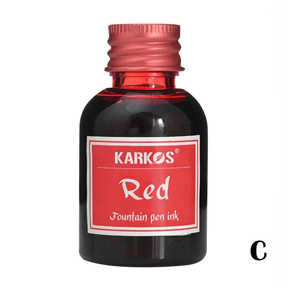 1 Bottle Pure Colorful 20/30ml Fountain Pen Ink Refilling Ink Stationery School High Quality Calligraphy Writing Fountain Ink