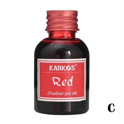 1 Bottle Pure Colorful 20/30ml Fountain Pen Ink Refilling Ink Stationery School High Quality Calligraphy Writing Fountain Ink