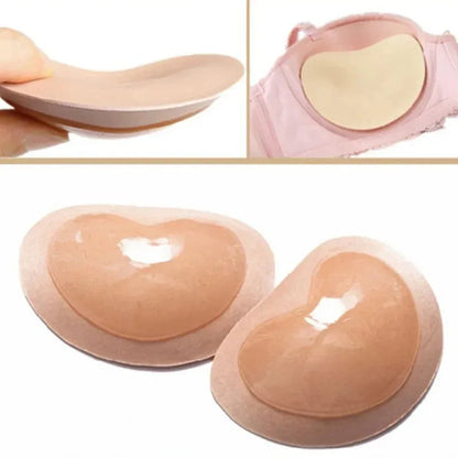 Chest Push Up Sticky Bra Thicker Sponge Bra Pads Breast Lift Up Enhancer Silicone Removeable Inserts Swimsuit Invisible Bra