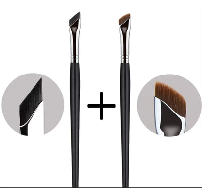 فرشاة تحديد العيون Karsyngirl 2/5 قطع ذات شفرة مطورة رفيعة للغاية بزاوية دقيقة فرشاة حواجب مسطحة لوضع التفاصيل الدقيقة تحت العينين