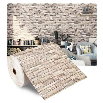 70cmx2m Meter Foam 3D Wall Stickers Self Adhesive Panel Home Decor Living Room Bedroom House Decoration Bathroom Brick Wallpaper