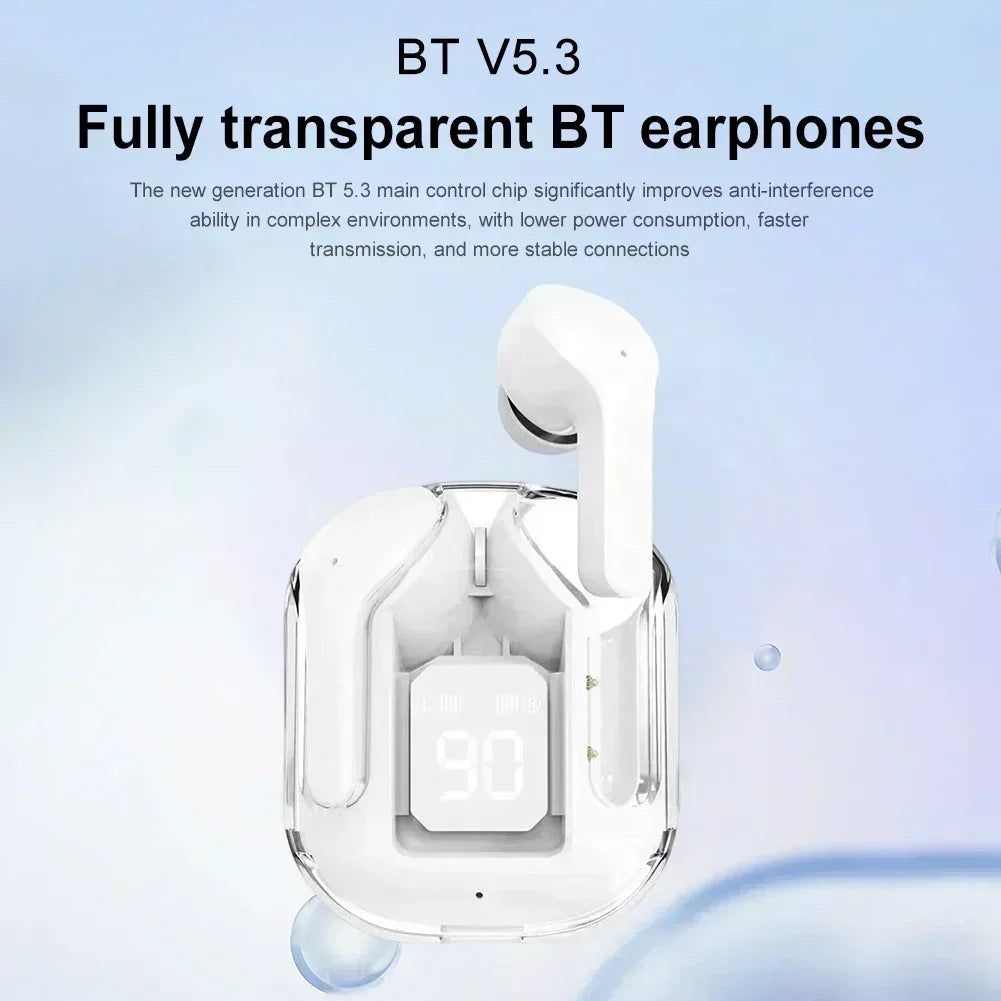 T2 Wireless Mini Earbuds LED Power Digital Display TWS Wireless Headset Stereo Sound Bluetooth Headphones