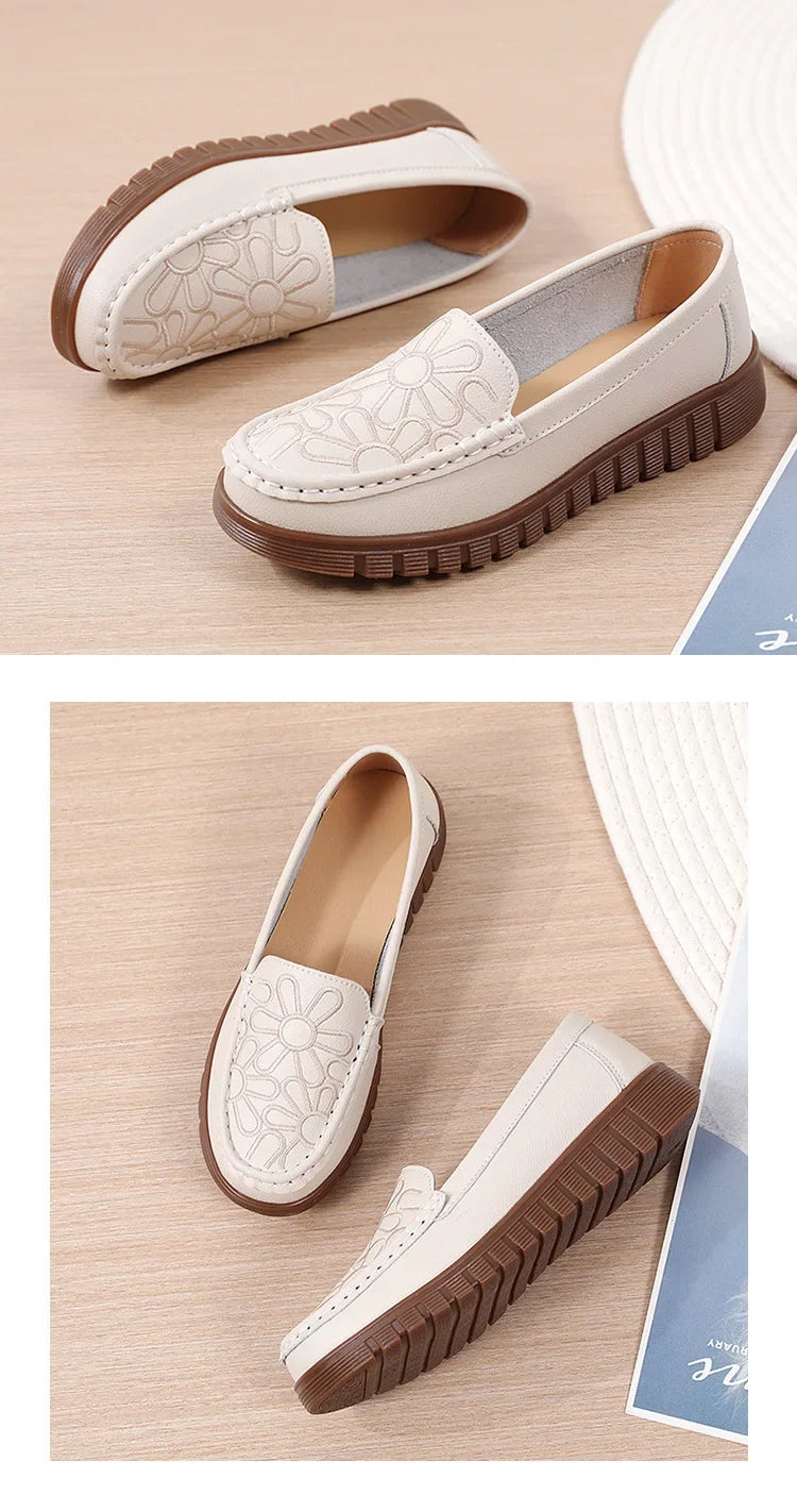 Women's Shoes Slip-on Loafers Ladies Casual Shoes Platform Wedge Moccasins Sneakers Comfortable Flat Shoes Zapatos Mujer 2024