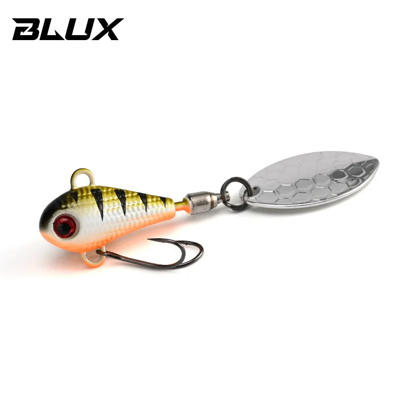 BLUX SPINTAIL Fishing Lure 4.5g 7g 11g Mag Tail Spinner Shad Metal Vib Casting Shore Jig Bait Copper Blade Spoon Freshwater Bass