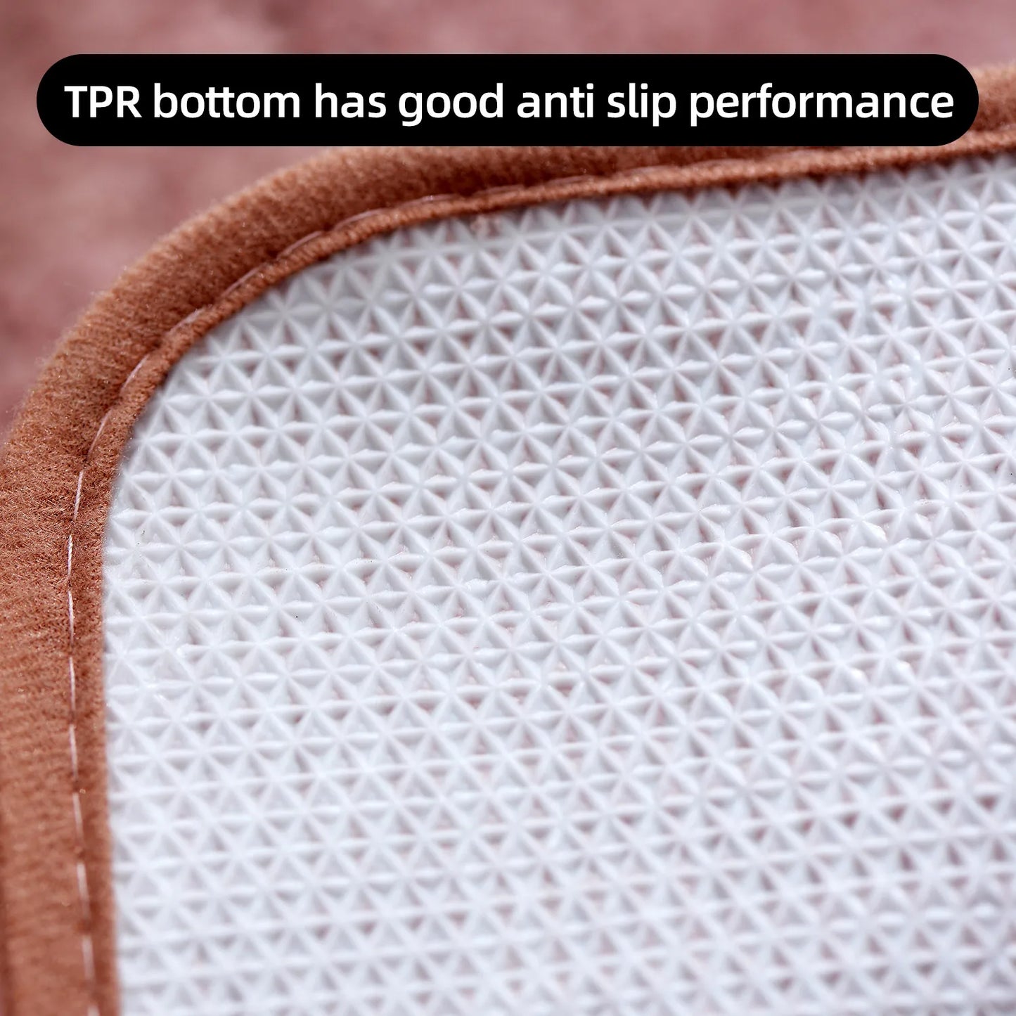 A small bathroom mat, non-slip, absorbent mat, thick U-shaped, simple solid color floor mat, toilet mat