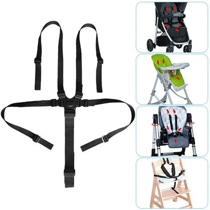 Baby Five Points Safety Belts Lunch Seat Car Sleeping Fixed Belts Toddler Protection Universal Belt Baby Stroller Accessories