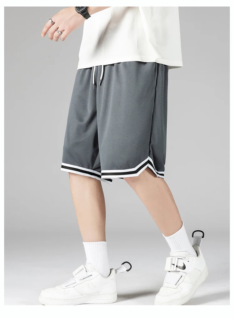 Men's Quick-Dry Running Shorts Summer Lightweight Gradient Athletic Training Shorts for Basketball, Gym & Outdoor Sports