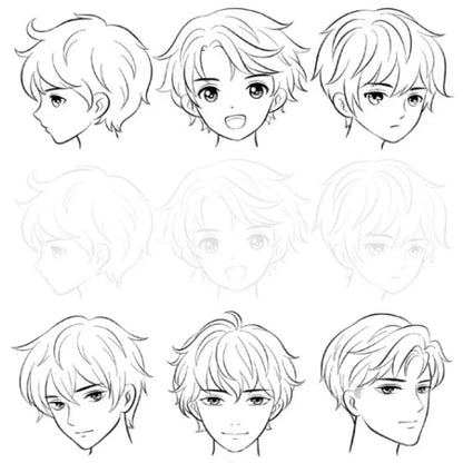 Comics Girl Boy Comics Hand Drawn Tutorial Book Novice Zero Basic Learning Line Draft Practice Book Art Tracing Sketch