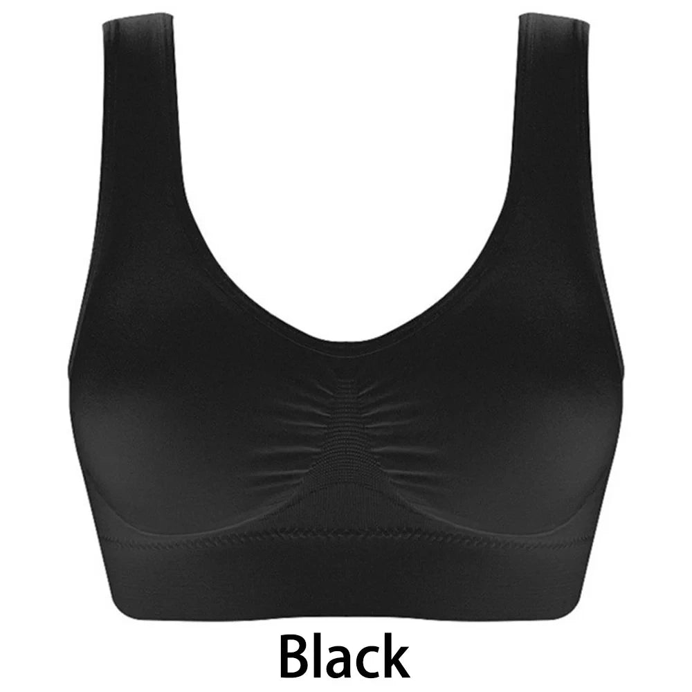 Women's Seamless Bra, Suspender, Tank Short Top, Solid Color, Sports Gym, Running, Fitness, Yoga