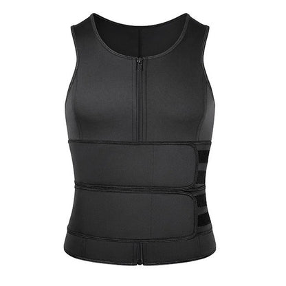 Men's Compression Sweat Sauna Vest New Slimming Suit For Students Waist Belts Body Shaper Tank Top For Workout Fitness Gym