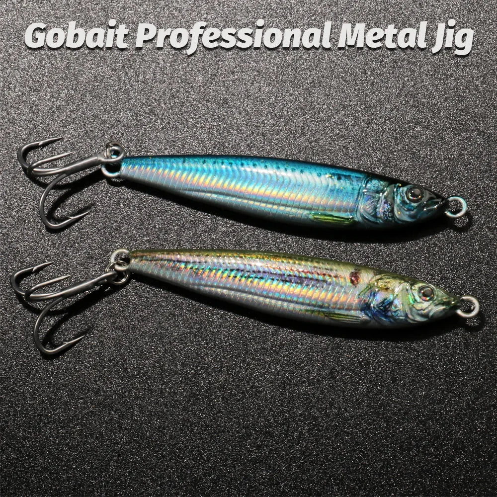 Metal Jig Bait 20g 30g 40g Spinner Sinking 3D Eye Color Laser Spinning Gear Luring Cast Fishing Tackle Blade Hook Pesca VIB Lure