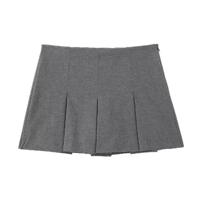 Mooyufon Fashion Women's High Waist Shorts Skirts Pleated Skirt Shorts Women Striped Bermuda Shorts Woman Casual Mini Shorts