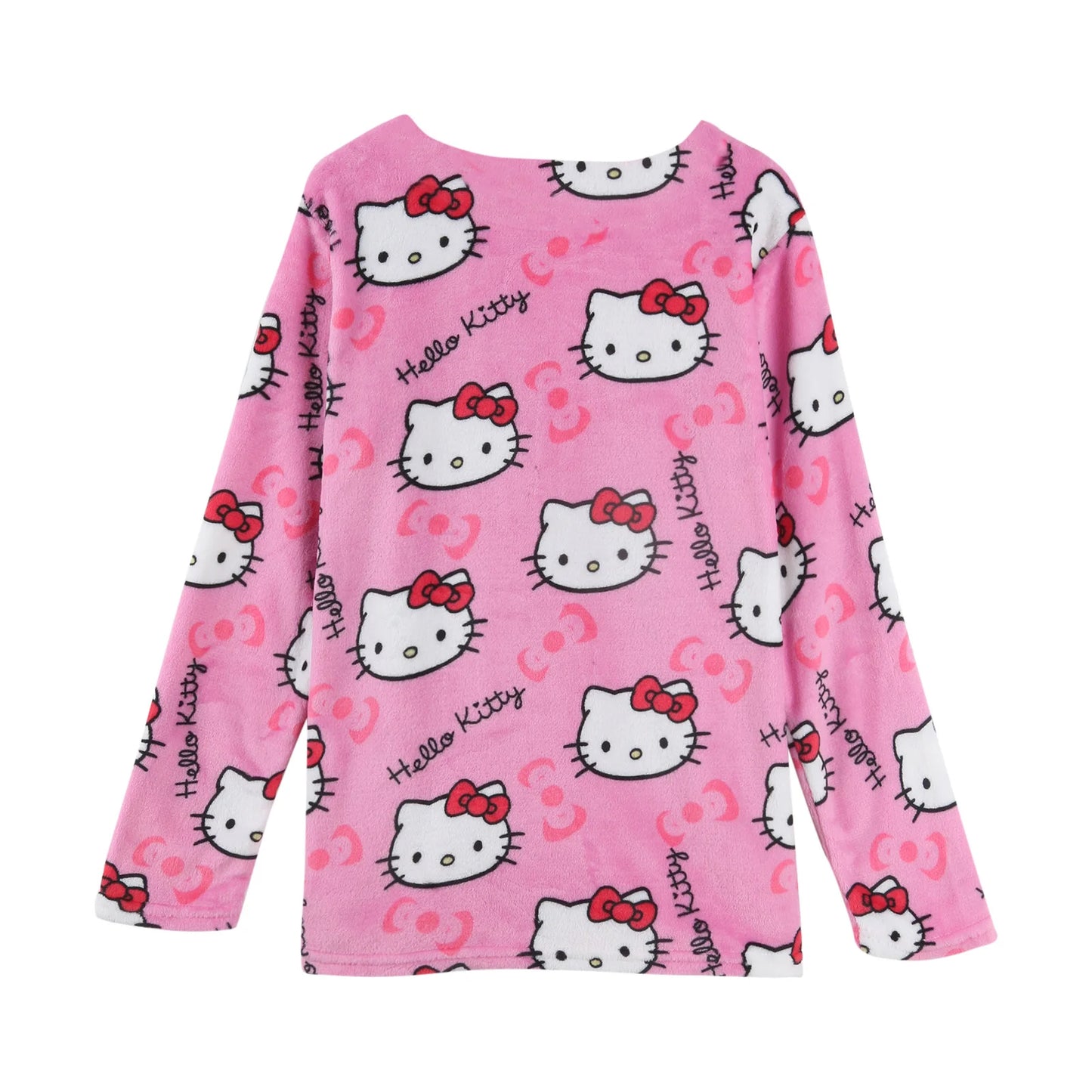 Thicken Hello Kitty Pajama Pants Sanrio Anime Fleece Double Elastic Fabric Soft Trousers Women Trousers Cartoon Birthday Gift