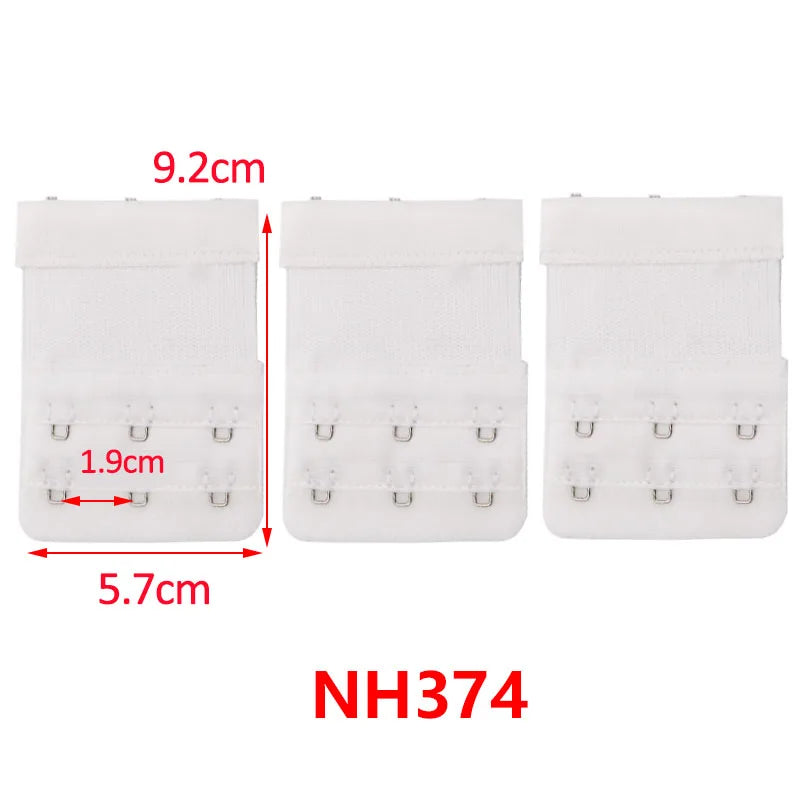 3/4/6/8pcs Bra Extender for Women's Elastic Bra Extension Strap Hook Clip Expander Adjustable Belt Buckle Intimates Accessories