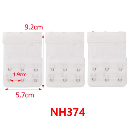 3/4/6/8pcs Bra Extender for Women's Elastic Bra Extension Strap Hook Clip Expander Adjustable Belt Buckle Intimates Accessories