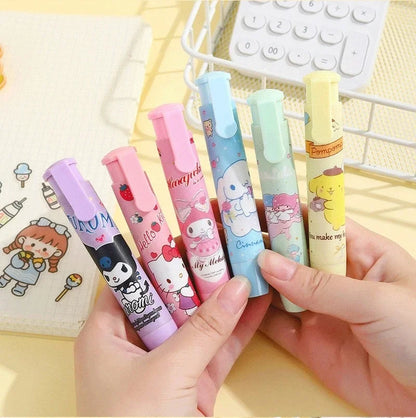 Creative Press Eraser Anime Kuromi Melody Cinnamoroll Cartoon Kawaii Stationery Gift Office School Supplies