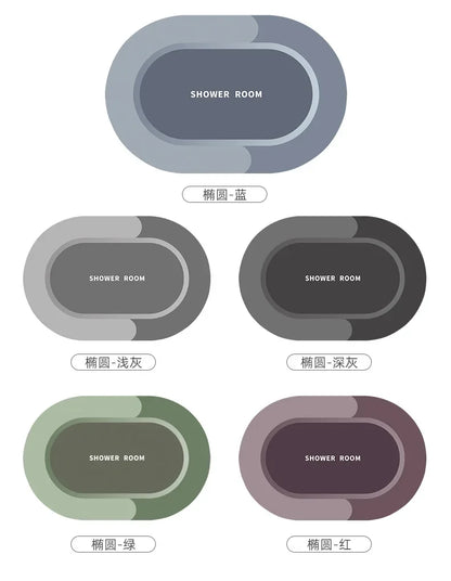 Bathroom Rug, Non - slip Entrance Doormat, Instant Drying Mat, Super Absorbent, Nappa Skin Floor Mat, Toilet Carpet, Home Decor