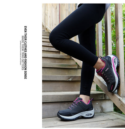 أحذية نسائية 2023 أحذية رياضية كاجوال ذات نعل سميك من تصميم علامة تجارية فاخرة أحذية نسائية للمشي بكعب سميك أحذية رياضية نسائية للمشي لمسافات طويلة