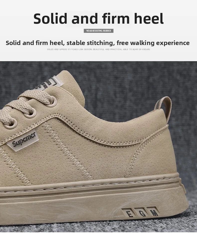 Men's Shoes 2025 New Spring Work Safety Shoes, Anti-slip, Wear-resistant, Versatile Casual Sports Work Shoes, Men's Board Shoes