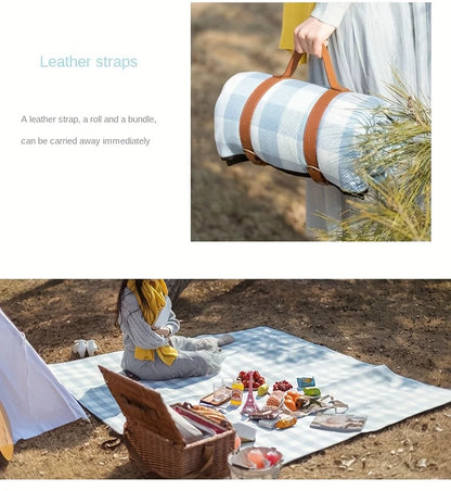 Camping Mat - Extra Thick, Machine Washable, Moisture-Resistant Picnic Blanket, Perfect for Sand, Beach, and Outdoor Adventures