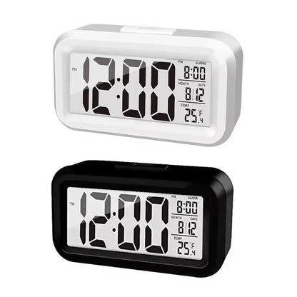 Small/Larger LED Digital Alarm Clock Backlight Snooze Mute Calendar Desktop Electronic Backlight Table Desktop Clocks