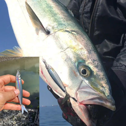 Metal Jig Bait 20g 30g 40g Spinner Sinking 3D Eye Color Laser Spinning Gear Luring Cast Fishing Tackle Blade Hook Pesca VIB Lure