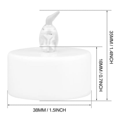 12/24Pcs Flameless LED Candle Battery Operated Flickering Candle For Home Christmas Party Wedding Decoration Tealight Candles