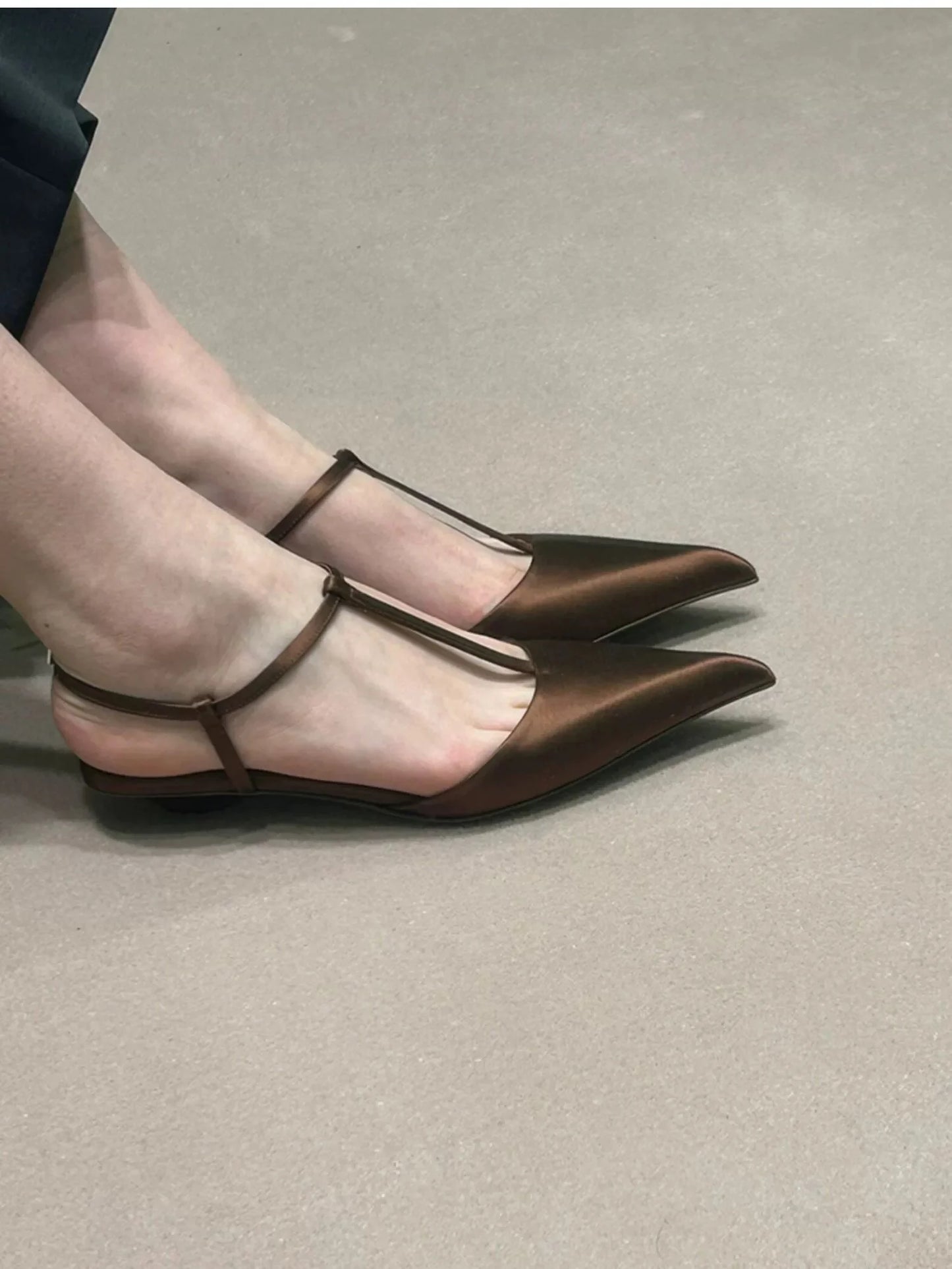 Brand Shoes for Women Sexy Pointed Toe Women's Sandals Comfortable Low Heel Trendy Sandal Simple Versatile Large Size Pumps