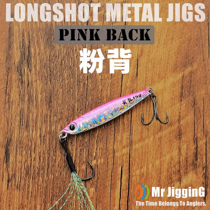 Mr JigginG Fast Sinking Metal Jig Lure 10/15/20/30/40g Saltwater Shore Casting Fishing Sea Bass Metal Jig Artificial Bait Tackle