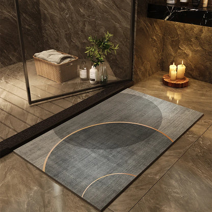 Bathroom floor mat, bathroom, diatom mud absorbent mat, toilet door carpet, non-slip entrance, bathroom quick-drying cushion