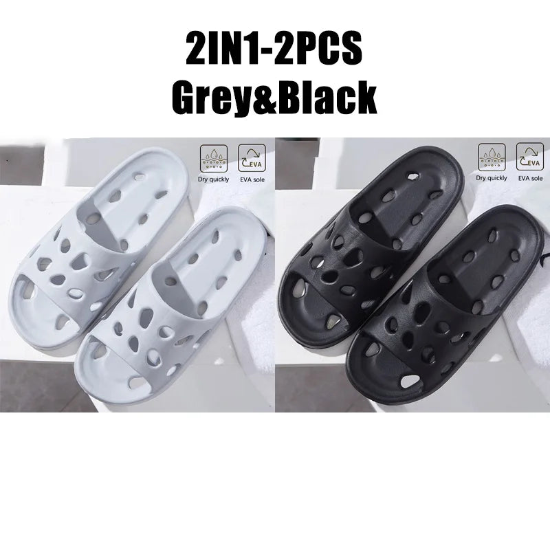 نعال حمام منزلية خفيفة الوزن مقاومة للماء للشاطئ نعال غير قابلة للانزلاق للسباحة والحمامات والأحذية المائية