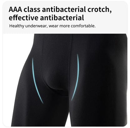 1/2/5Pcs Teenagers To Adults Multi-size Men's Sports Underwear Fitness Long Boxer Shorts Running Training Basketball Football Sh