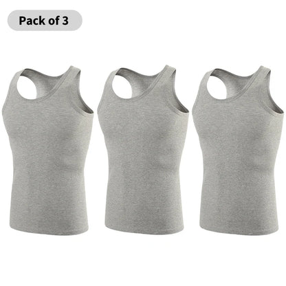 European and American Sizes Cotton MEN'S Vests Young MEN'S Sports Fashion Bottoming Vests Middle-aged and Old plus Size Vests
