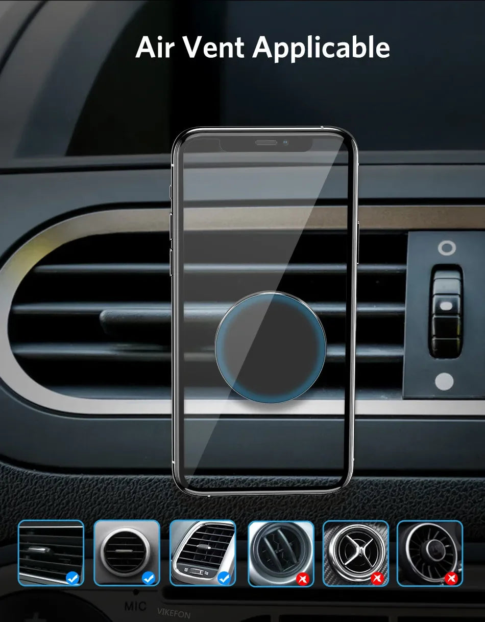 Magnetic Phone Holder in Car Stand Magnet Cellphone Bracket Car Magnetic Holder for Phone for iPhone 15 14 13 12 Huawei Xiaomi