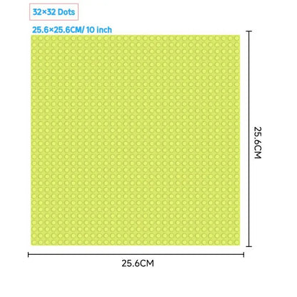 32x32 Styles Base Plate MOC Classic Building Blocks DIY Small Size Bricks Baseplate Parts for City Figures Children Toys