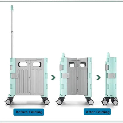 Multi functional camping vehicle, large capacity, portable, foldable, adjustable handle, outdoor picnic folding vehicle