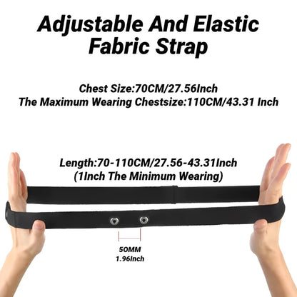 Heart Rate Monitor Replacement Strap Compatible With Polar Coospo Wahoo Tick Garmin Magene Sensor Band Belt Elastic Chest Bands