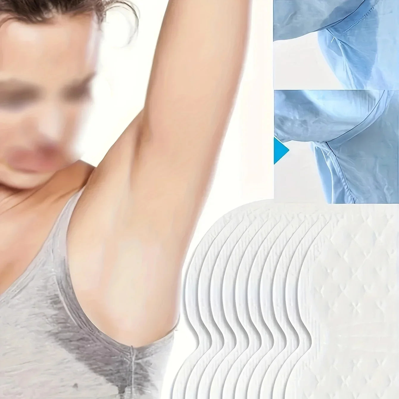 20-100pcs Armpit Sweat Pads Disposable Underarm Sweat-absorbing Stickers Breathable Invisible Sweatproof Clothes Stickers