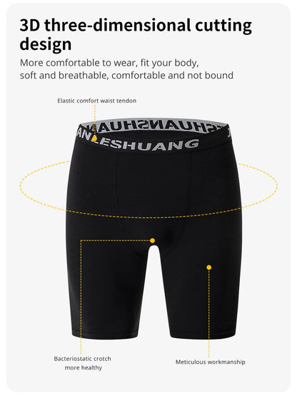 1/2/5Pcs Teenagers To Adults Multi-size Men's Sports Underwear Fitness Long Boxer Shorts Running Training Basketball Football Sh