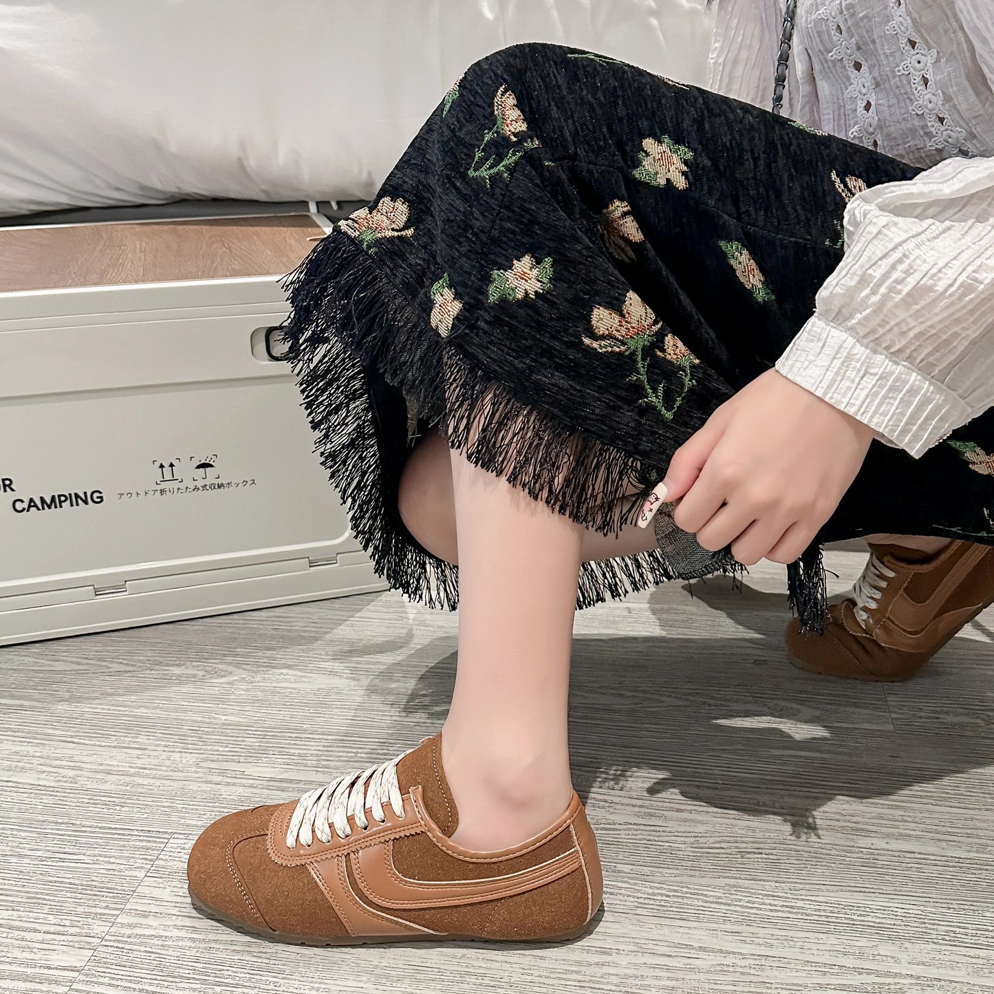 Shoes for Women 2025 Spring Autumn New Genuine Leather Ladies Moral Training Vulcanized shoes Retro Casual Flat Women's Sneakers