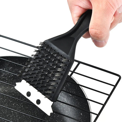 Barbecue Brush Multifunctional Barbecue Cleaning Brush BBQ Stainless Steel Barbecue Wire Oven and Grill Cleaning Brush