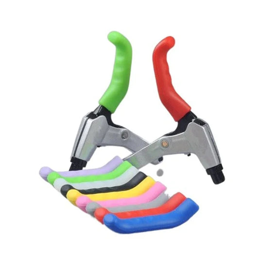 1Pair Bicycle Brake Handle Cover Silicone Grips Bike Handlebar Protect Anti-slip Cycling Protective Gear Bike Accessories