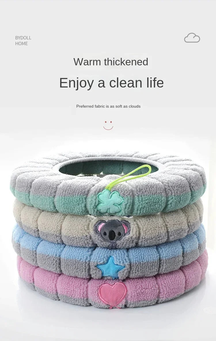 Winter toilet seat cushions bathroom toilet seat cushions handle thicker soft washers with toilet seat insulation accessories