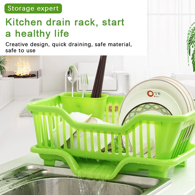 Best Kitchen Drain Rack Kitchen Drainage Rack With Drainer Board Countertop Utensils Plates Ch ...