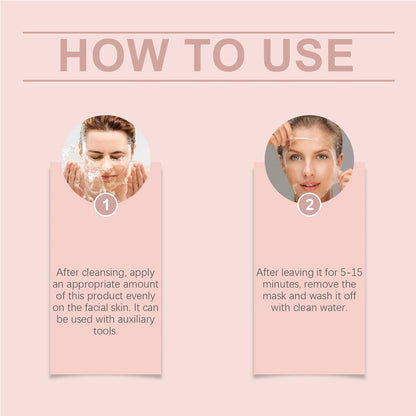 قناع الوجه الليلي بالكولاجين المتحلل قناع مقشر ومرطب لتعزيز مرونة البشرة ويقلل من ترهلها وبهتانها